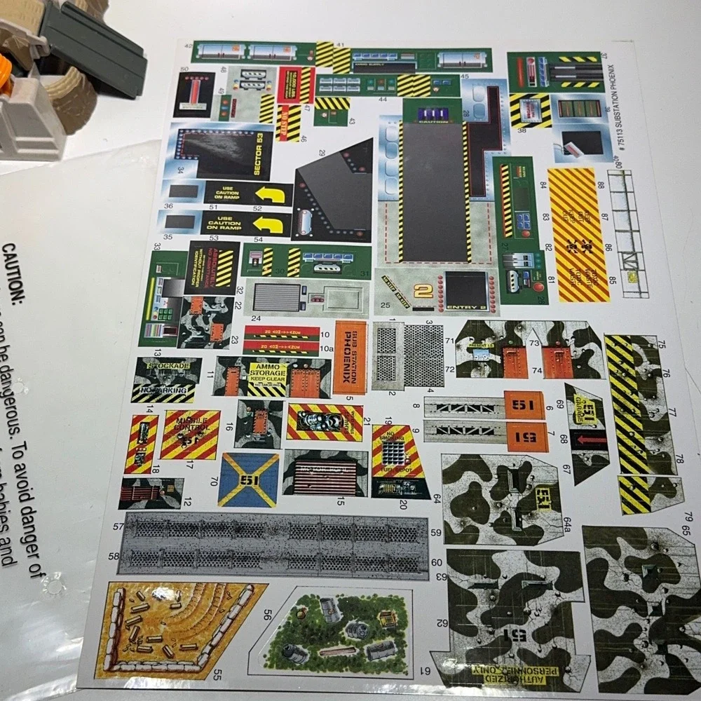 Galoob Micro Machines Military Substation Phoenix Double Takes Playset complete